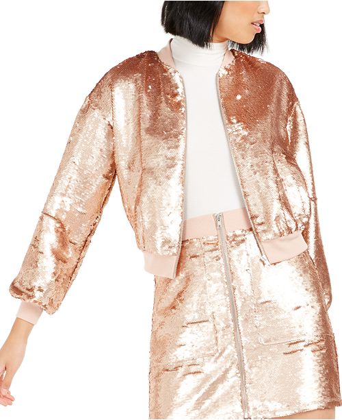 Bar Iii Becca Tilley X Sequin Utility Skirt Created For Macy S