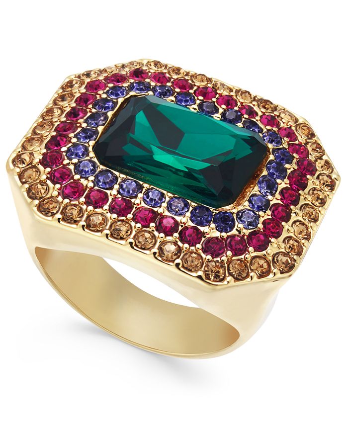 INC International Concepts INC GoldTone Large Stone MultiHalo