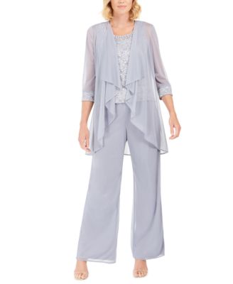 M Richards 3-Pc. Embellished Pantsuit 