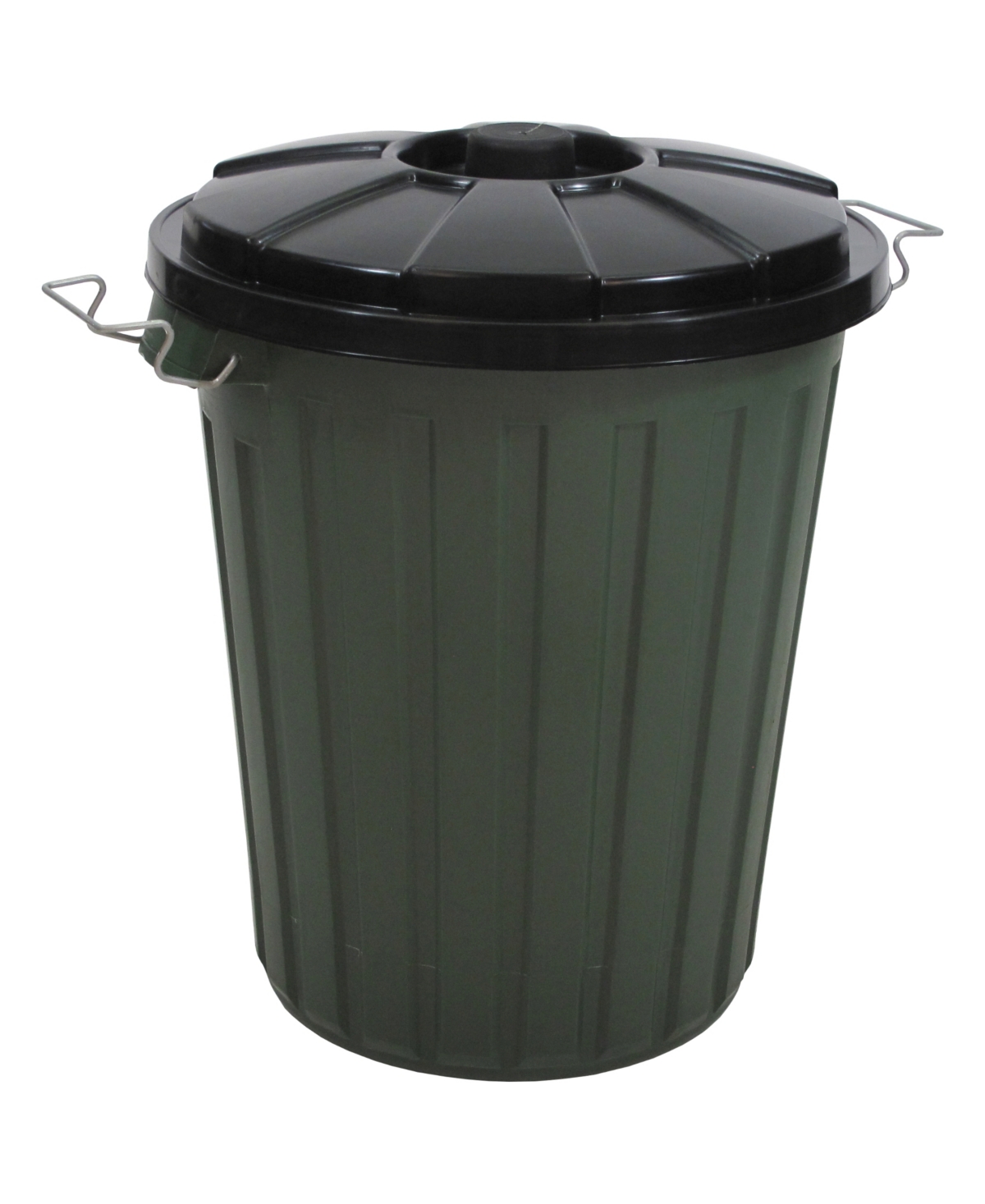 13.2 Gallon Garbage Bin with Latch on Lid - Green