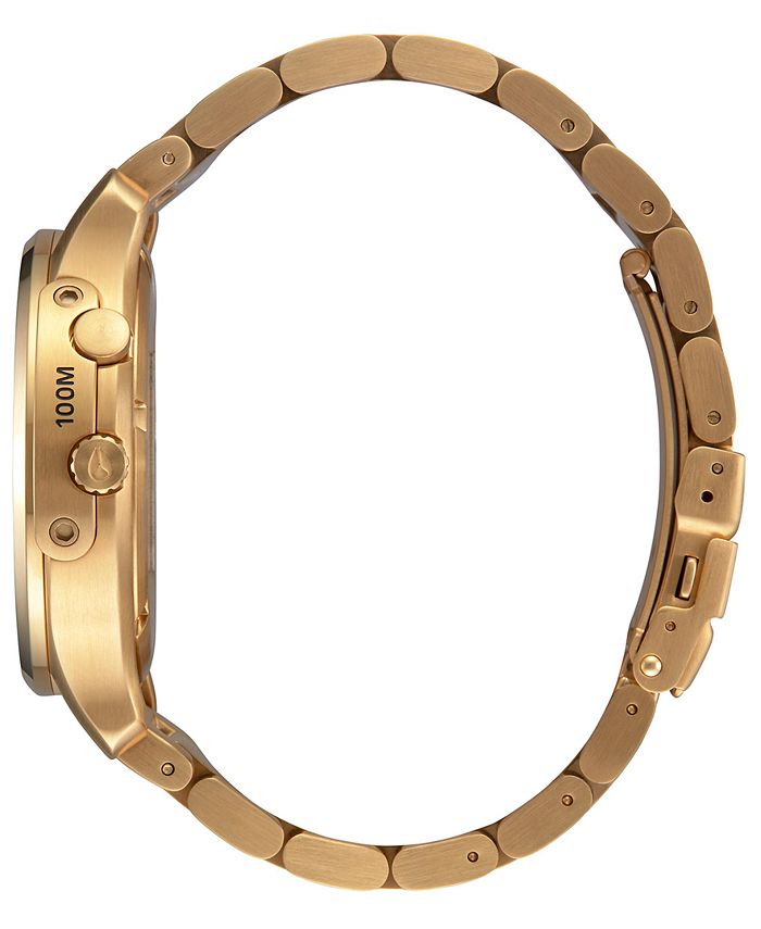 Nixon Men's Ascender Gold-Tone Stainless Steel Bracelet Watch 42mm - Macy's