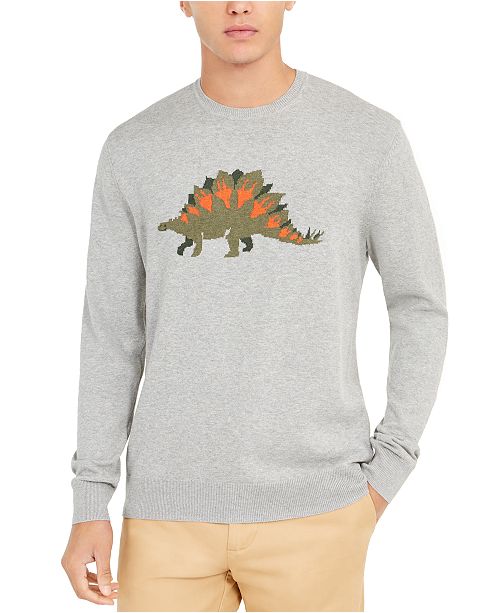 Club Room Men S Dinosaur Pima Cotton Crew Neck Sweater