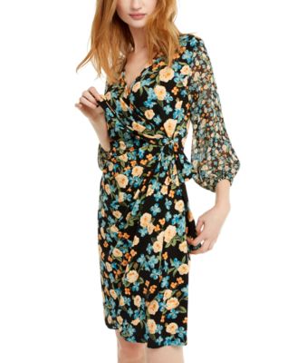 macy's wrap around dresses