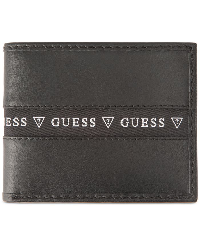 GUESS Men's RFID Leather Passcase Wallet Macy's