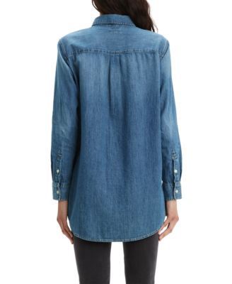 Levi's Women's Hasina Tunic Top - Workwear-Inspired Long Shirt With Patch Pockets & Pointed Collar