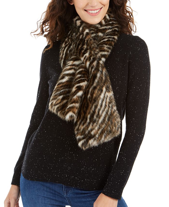 Michael kors fur scarf deals
