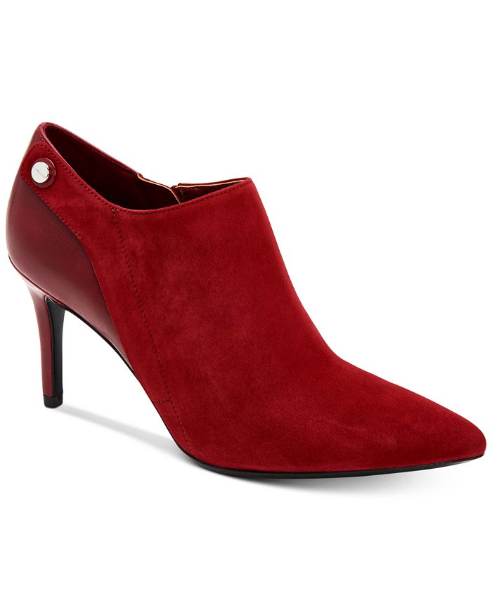 Calvin klein red best sale booties