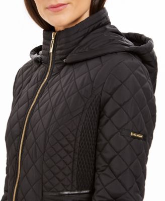 via spiga quilted hooded coat