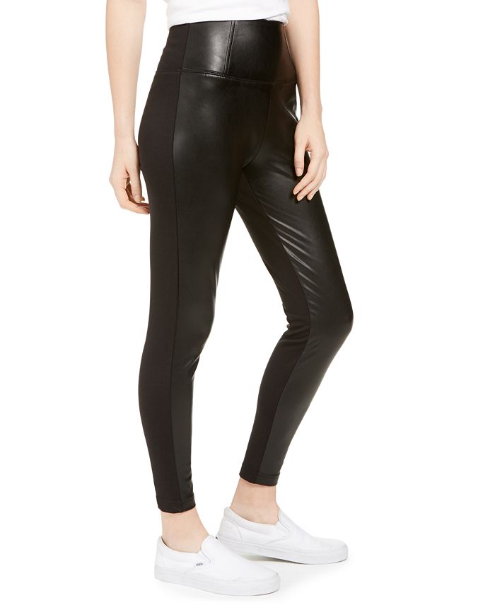 Tinseltown Love, Fire Juniors' Topson Faux-Leather Leggings with Ponte ...