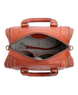 Mini Trunk Leather Top Handle Crossbody Bag