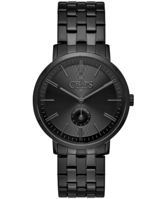 Chaps - Men's Dunham Matte Black Stainless Steel Bracelet Watch 40mm