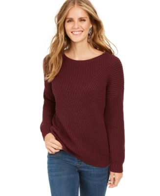 Style & Co Petite Drop-Sleeve Ribbed Sweater, Created For Macy's ...