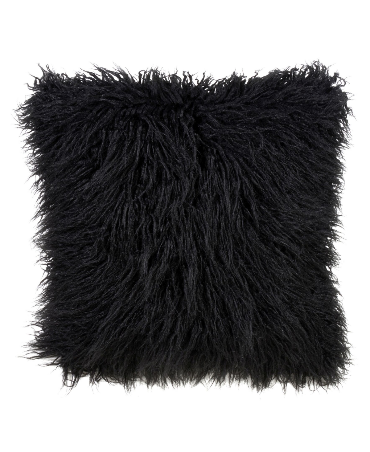 Saro Lifestyle Mongolian Faux Fur Decorative Pillow, 18