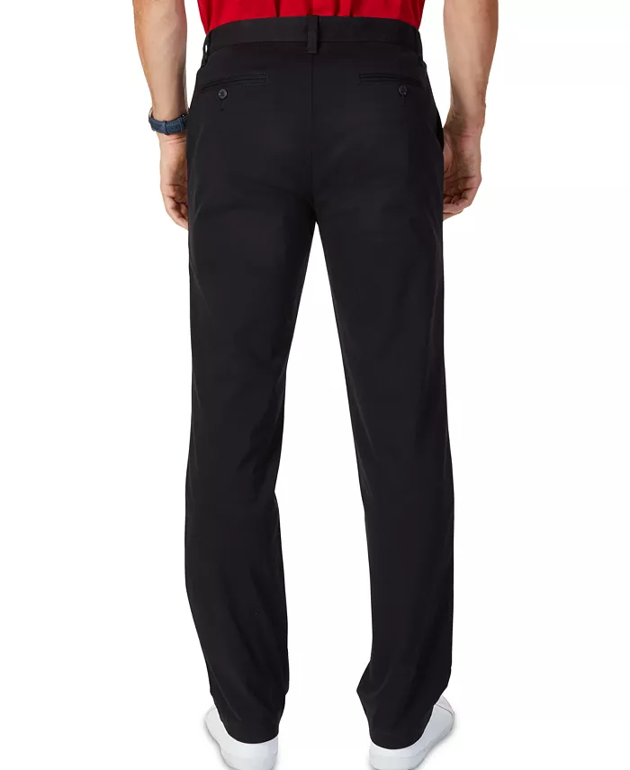 Men's Classic-Fit Stretch Solid Flat-Front Chino Deck Pants - thumbnail 2