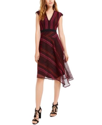 Nanette Lepore - Crochet Asymmetrical Dress