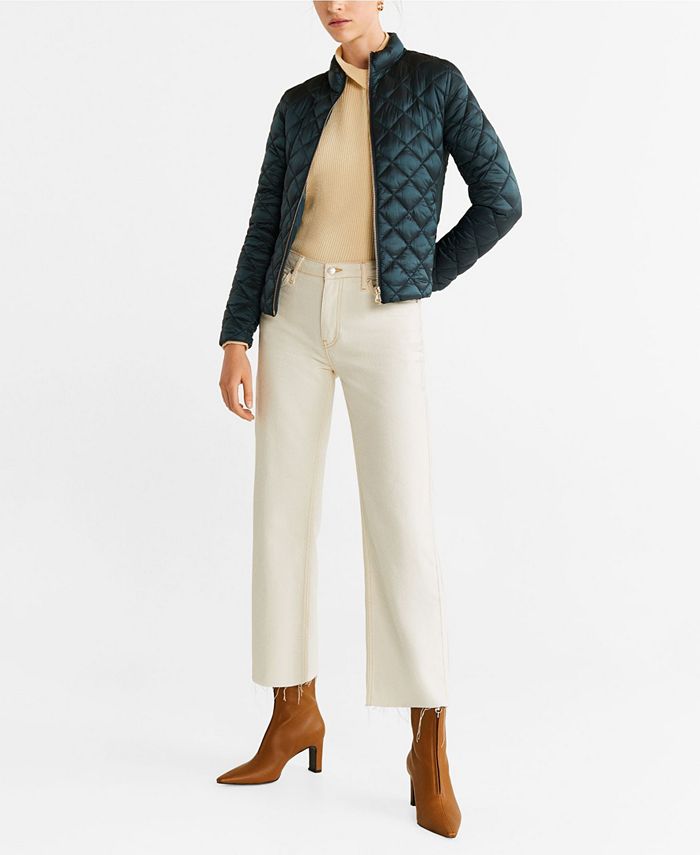 MANGO Quilted Jacket Macy's