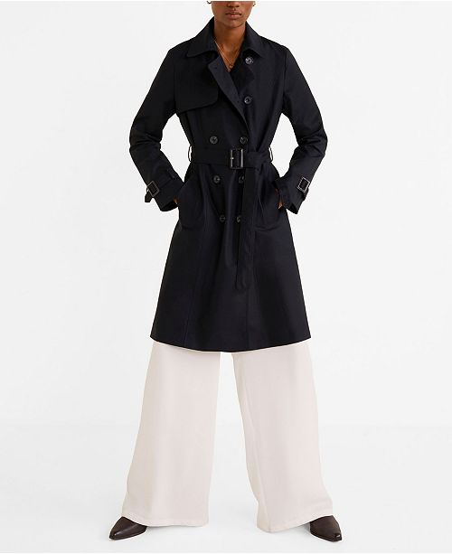 MANGO Belted Trench Coat & Reviews Women Macy's