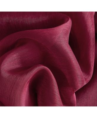 2 Piece Semi Sheer Voile Window Curtain Drapes Grommet Panels for Bedroom, Living Room & Kids Room