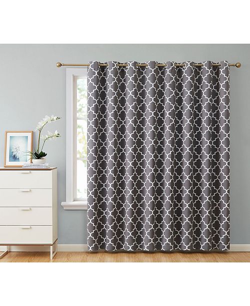Hlc Me Obscura By Bunbury Lattice Print Blackout Grommet Patio