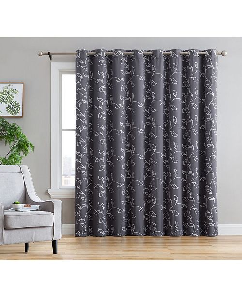 Hlc Me Obscura By Hobart Floral Blackout Grommet Patio Door Panel