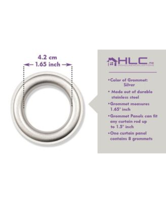 Amalfi Paisley Faux Silk 100% Blackout Room Darkening Thermal Lined Curtain Grommet Panels for Bedroom - Energy Efficient, Complete Darkness, Noise Reducing - Set of 2