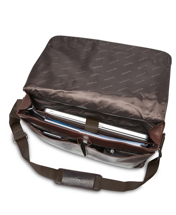 Mancini Buffalo Collection Laptop/ Tablet Messenger Bag Macy's