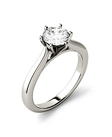 Moissanite Solitaire Engagement Ring 1/2 ct. t.w. Diamond Equivalent in 14k White Gold