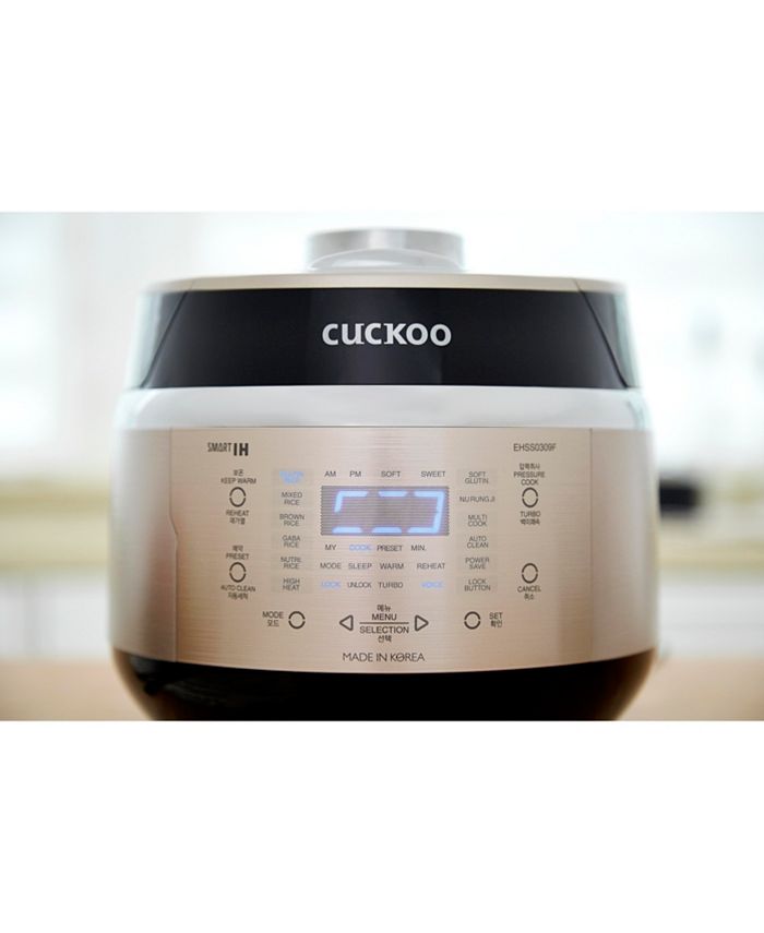 Cuckoo - 3-Cup Induction Heating Pressure Rice Cooker CRP-EHSS0309FD