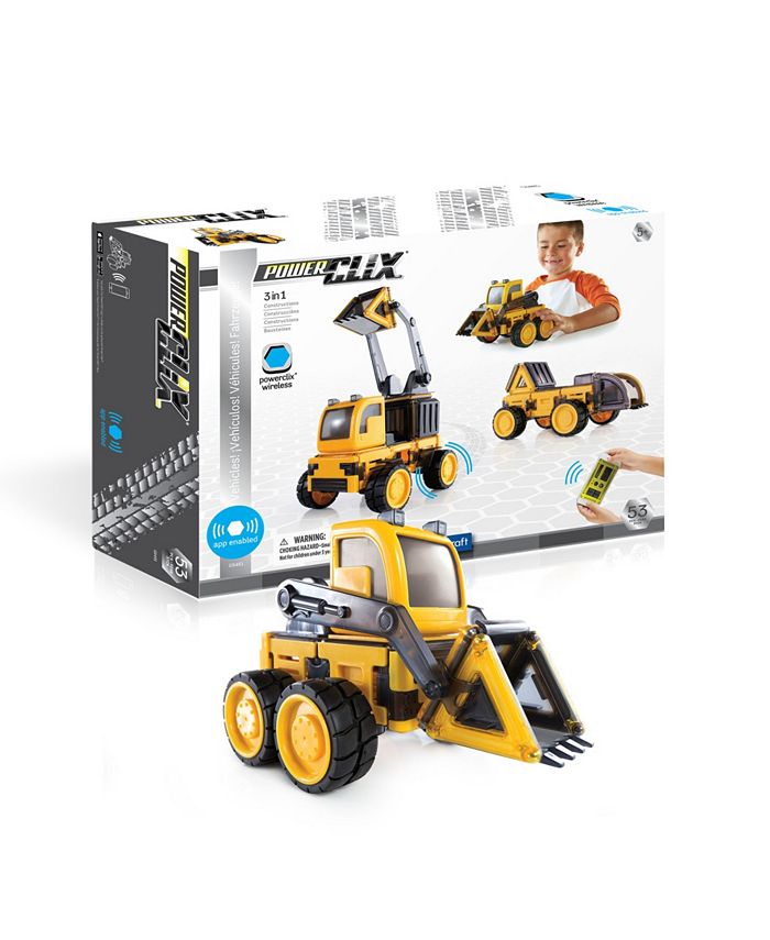 Powerclix construction vehicle set hot sale