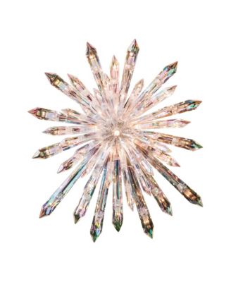 Gerson & Gerson - Lighted Acrylic Tree Topper with Multiple Points and 50 Lights