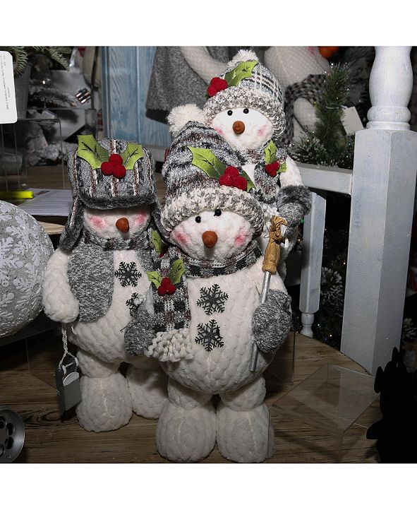 plush standing snowman