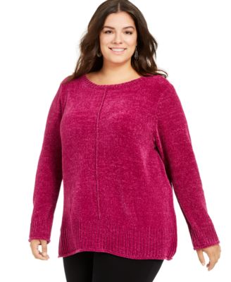 Style & Co Plus Size Chenille Sweater, Created for Macy's