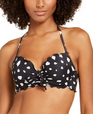 ruffle underwire bikini top