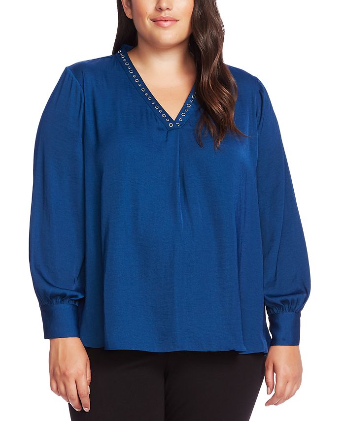 Vince Camuto Plus Size Studded Top - Macy's