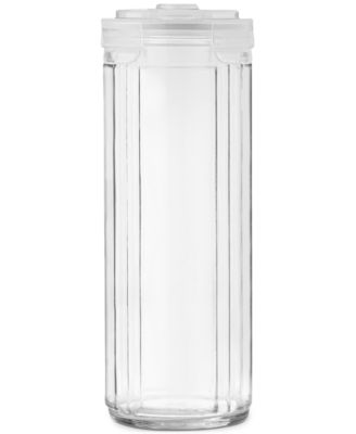 Martha Stewart Collection ProKeep Striped Glass Food Storage Containers, Set of 2, Created for Macy's