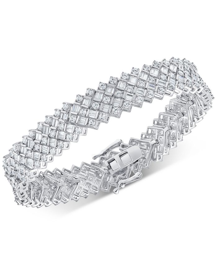Macy's - Diamond Statement Bracelet (8 ct. t.w.) in 14k White Gold