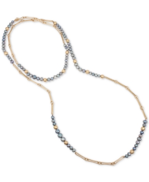 image of Robert Lee Morris Soho Gold-Tone Freshwater Pearl (6-10mm) & Bead 62