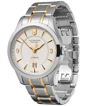Victorinox - Men's Automatic Alliance Mechanical Two-Tone Stainless Steel Bracelet Watch 40mm
