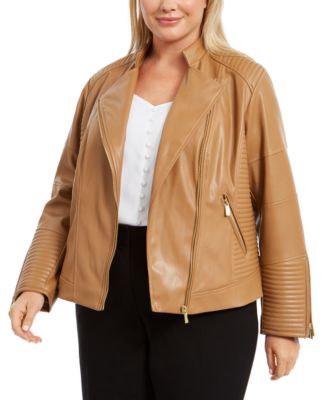 macy's calvin klein plus size coats