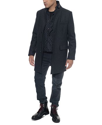 Sean John Men s Wool Coat with Bib Macy s