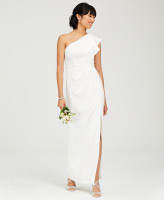 adrianna papell white dress