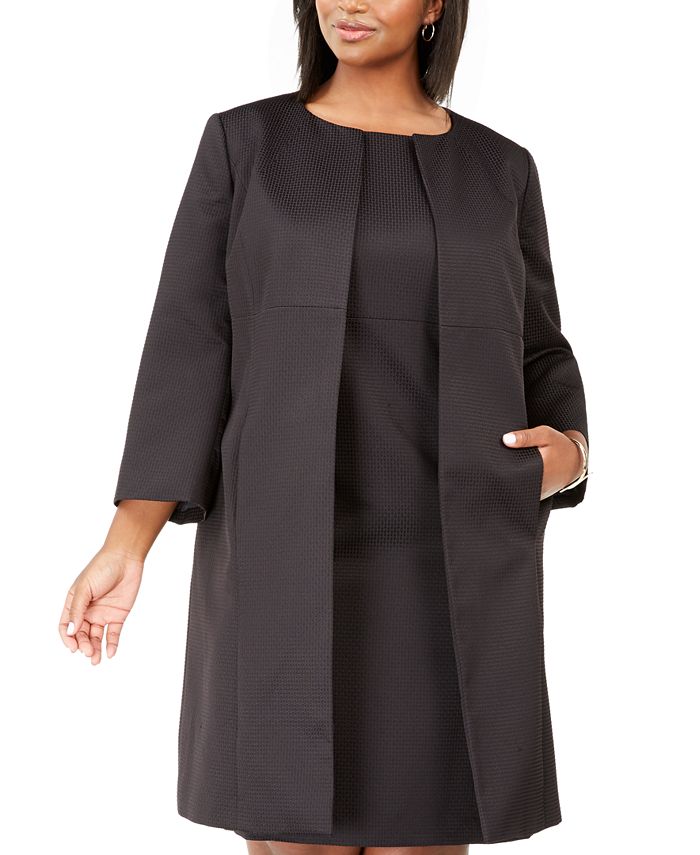 Le Suit Plus Size Textured Dress Suit - Macy's