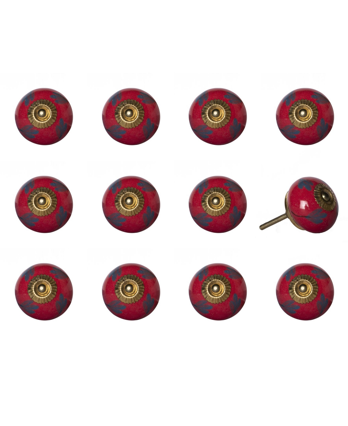 Knob-It Handpainted Ceramic Knob Set of 12