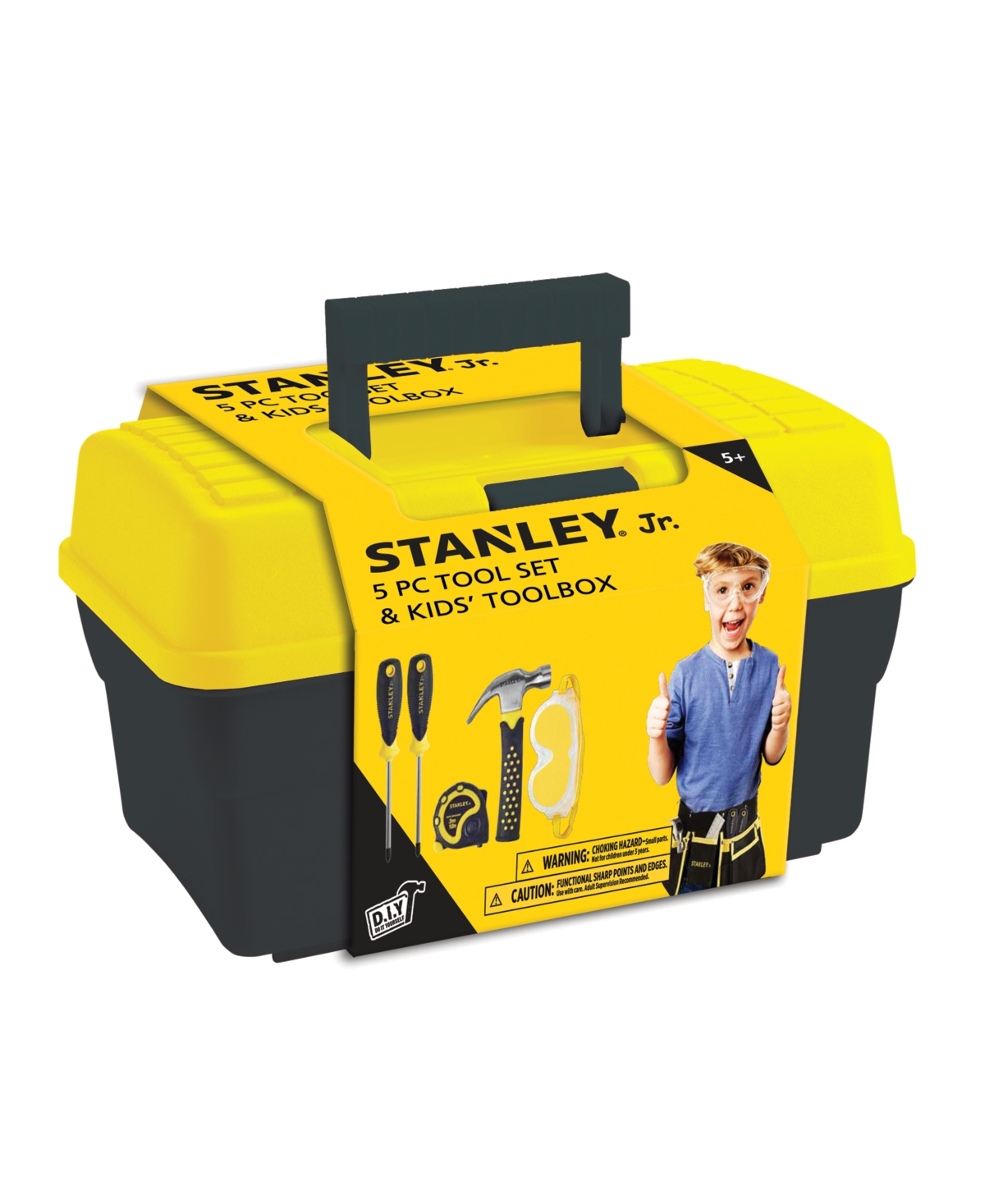 Flat River Group Stanley Jr. 5-piece Kids Tool Box Set In Yellow