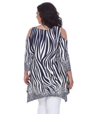 Plus Size Antonia Cut-Out Shoulder Tunic