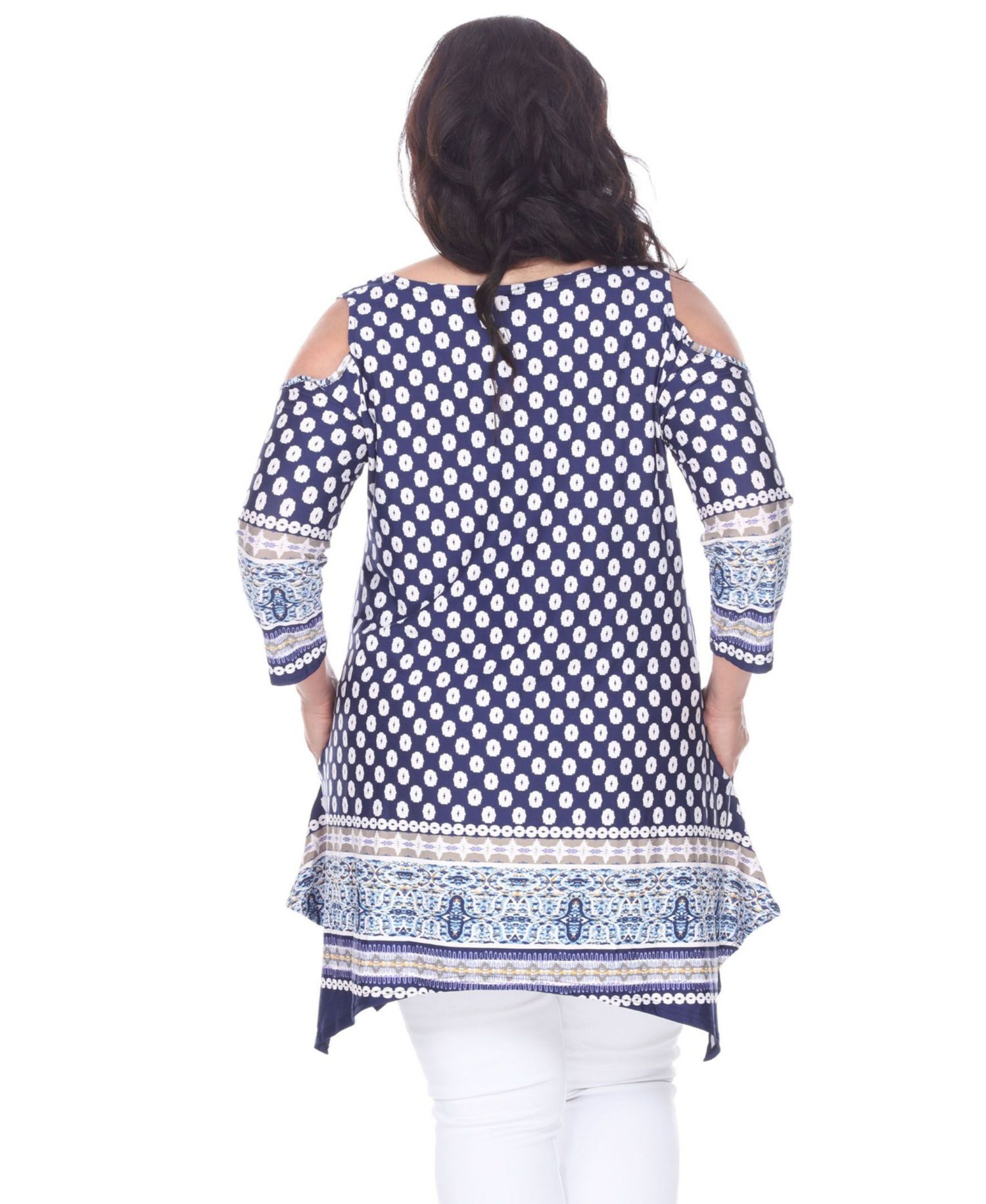 Plus Size Antonia Cut-Out Shoulder Tunic