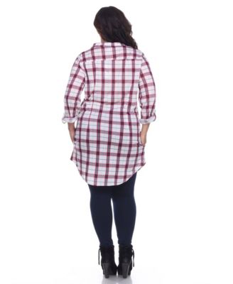 Plus Piper Stretchy Plaid Tunic