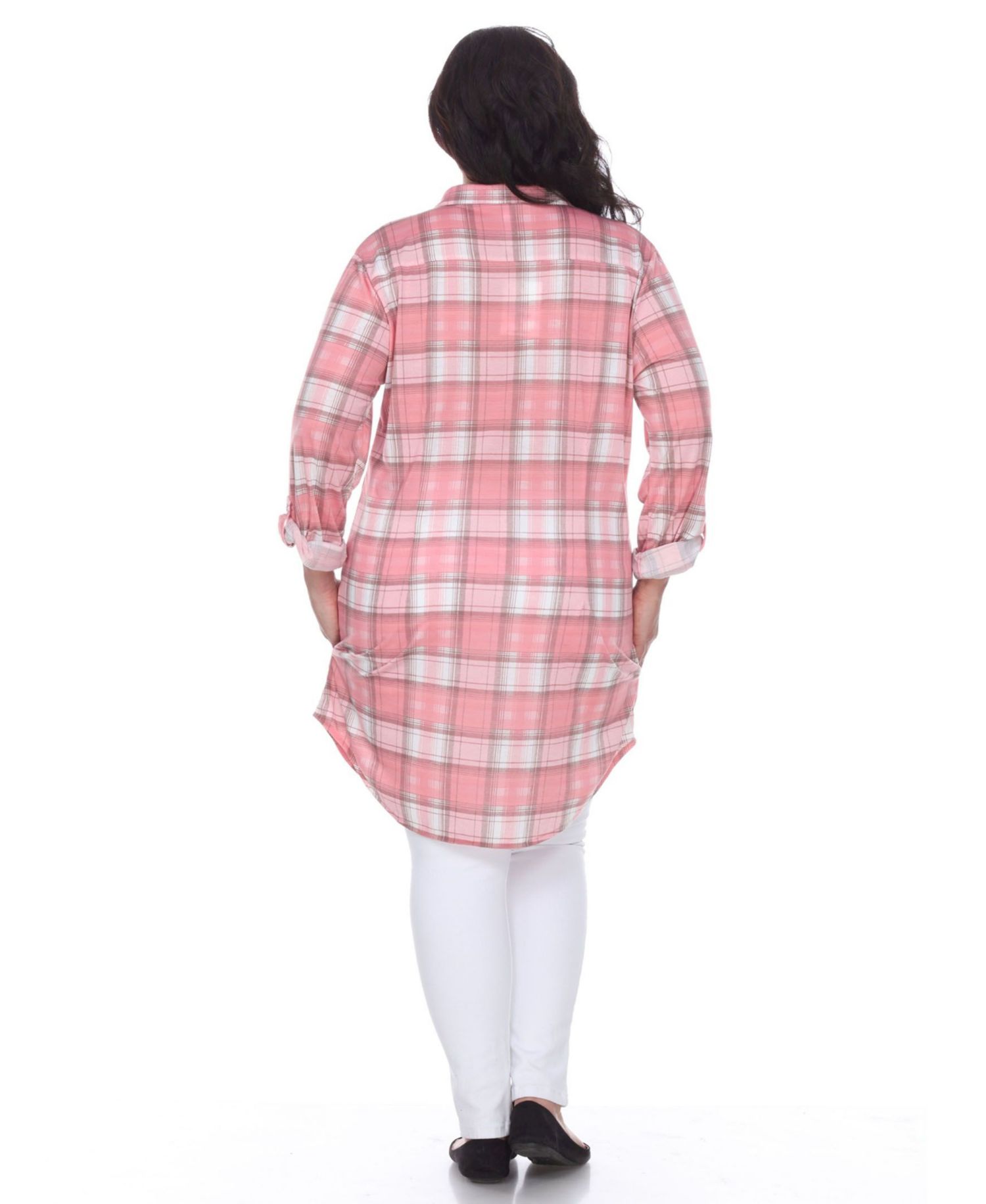 Plus Piper Stretchy Plaid Tunic
