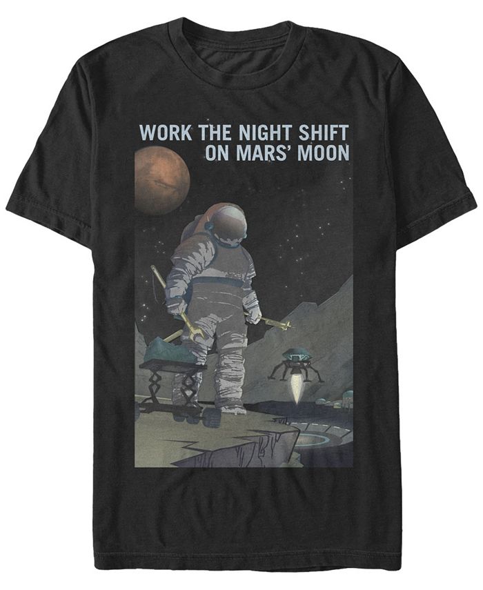 Fifth Sun NASA Men's Mars Work The Night Shift Short Sleeve T-Shirt ...