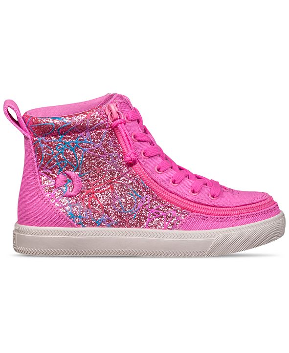 BILLY Footwear BILLY Little Girls Printed Canvas Classic Lace High Top ...